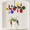 Lampa Wisząca Awangardowa Klosze Szklane Kolorowe 105x56 Cm*KARE Design Outlet