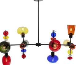 Lampa Wisząca Awangardowa Klosze Szklane Kolorowe 105x56 Cm*KARE Design Outlet
