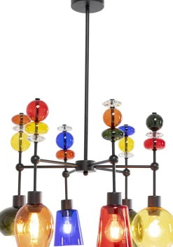 Lampa Wisząca Awangardowa Klosze Szklane Kolorowe 61x88 Cm*KARE Design Best