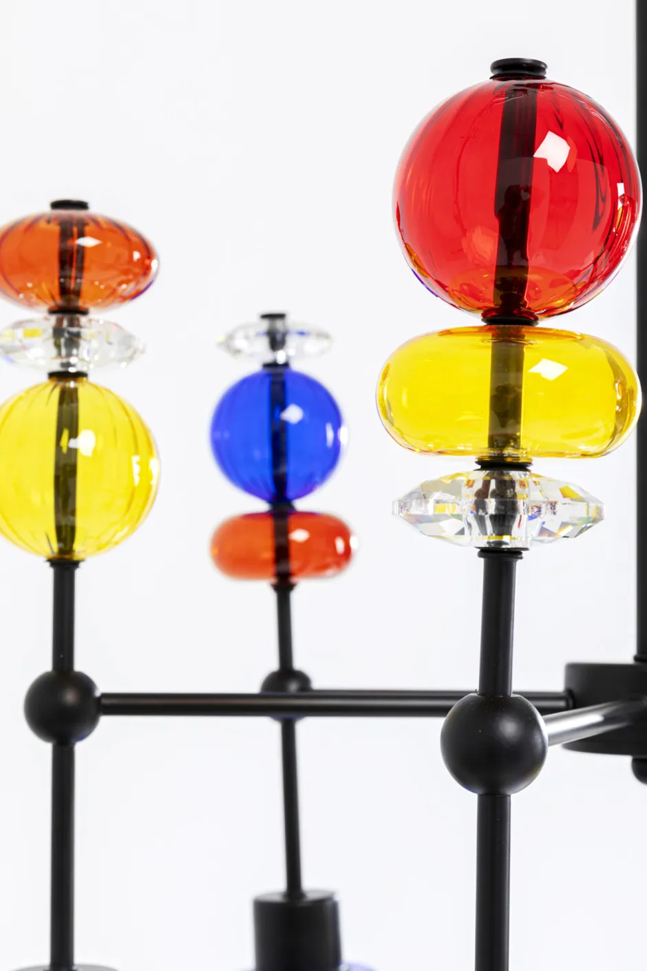 Lampa Wisząca Awangardowa Klosze Szklane Kolorowe 61x88 Cm*KARE Design Best