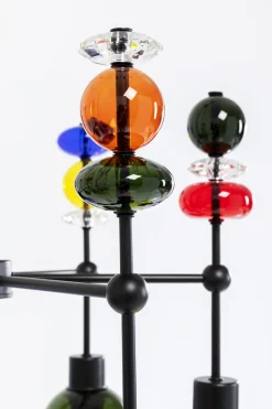 Lampa Wisząca Awangardowa Klosze Szklane Kolorowe 61x88 Cm*KARE Design Best