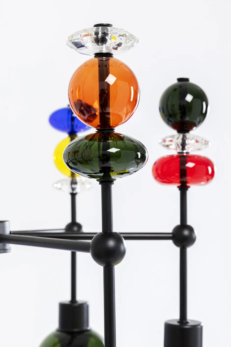 Lampa Wisząca Awangardowa Klosze Szklane Kolorowe 61x88 Cm*KARE Design Best