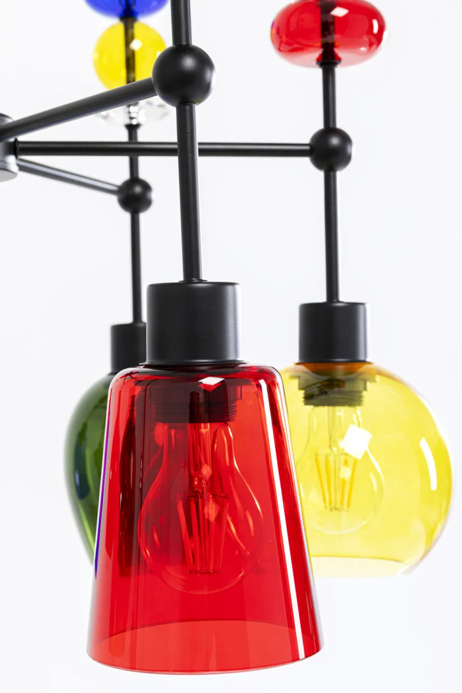 Lampa Wisząca Awangardowa Klosze Szklane Kolorowe 61x88 Cm*KARE Design Best