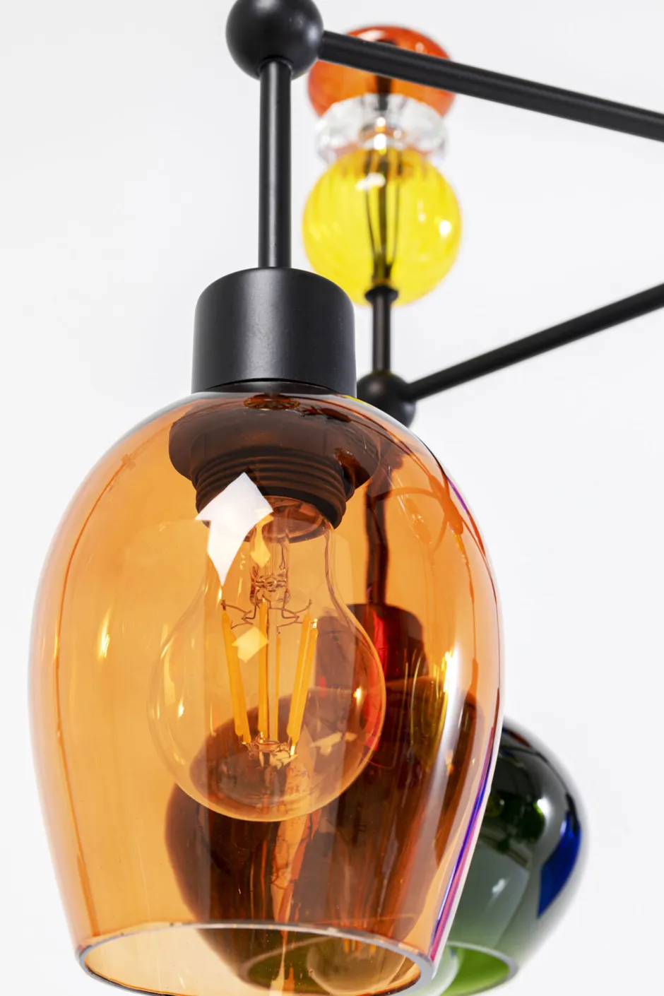 Lampa Wisząca Awangardowa Klosze Szklane Kolorowe 61x88 Cm*KARE Design Best
