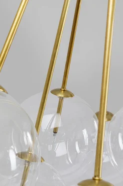 Lampa Wisząca Ballooning 66x95 Cm Złota - Klosze Transparentne*KARE Design Best