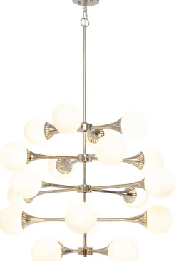 Lampa Wisząca Bulb Fiction 20L Ø102 Cm Srebrna*KARE Design