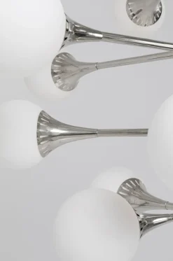 Lampa Wisząca Bulb Fiction 20L Ø102 Cm Srebrna*KARE Design