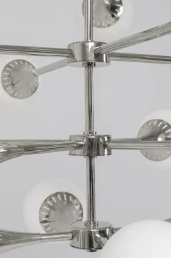 Lampa Wisząca Bulb Fiction 20L Ø102 Cm Srebrna*KARE Design