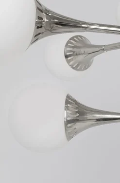 Lampa Wisząca Bulb Fiction 20L Ø102 Cm Srebrna*KARE Design