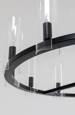 Lampa Wisząca Candel Crown Ø99 Cm Czarna - Klosze Szklane*KARE Design Sale