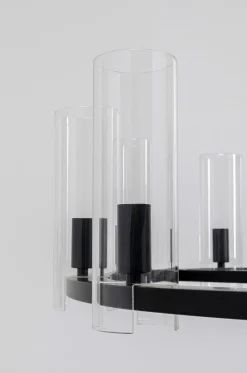 Lampa Wisząca Candel Crown Ø99 Cm Czarna - Klosze Szklane*KARE Design Sale