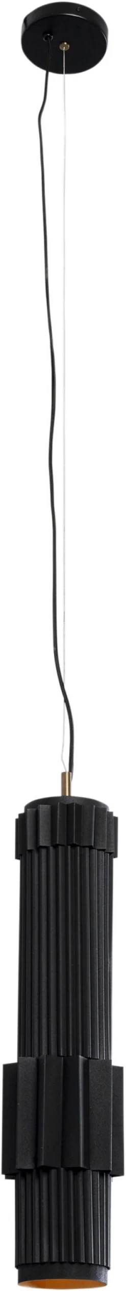 Lampa Wisząca Czarna Stalowa Tuba Ø14x60 Cm*KARE Design Best