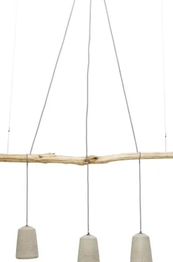Lampa Wisząca Dining 120x120 Cm Szaro-drewniana*KARE Design Discount