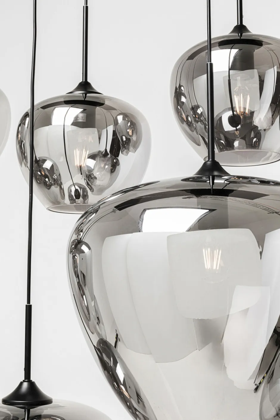 Lampa Wisząca Do Salonu Klosze Przydymione Szklane 110x160 Cm*KARE Design Outlet