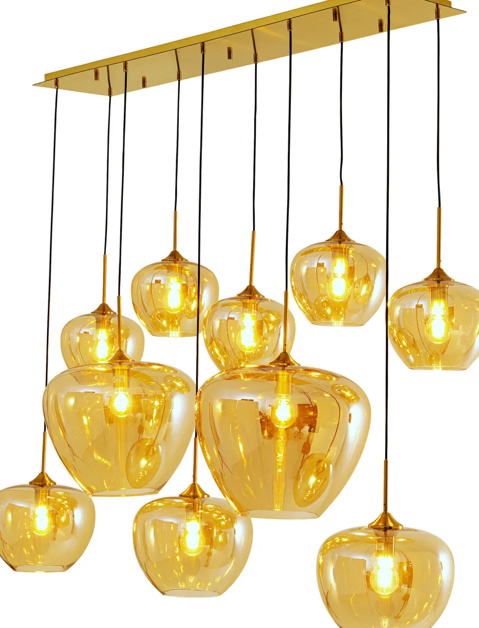 Lampa Wisząca Do Salonu Klosze Bursztynowe Szklane 110x160 Cm*KARE Design Hot