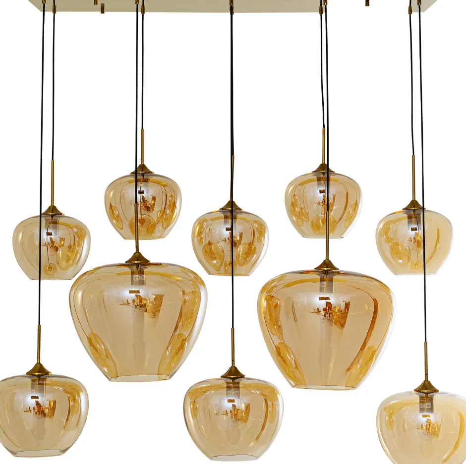 Lampa Wisząca Do Salonu Klosze Bursztynowe Szklane 110x160 Cm*KARE Design Hot