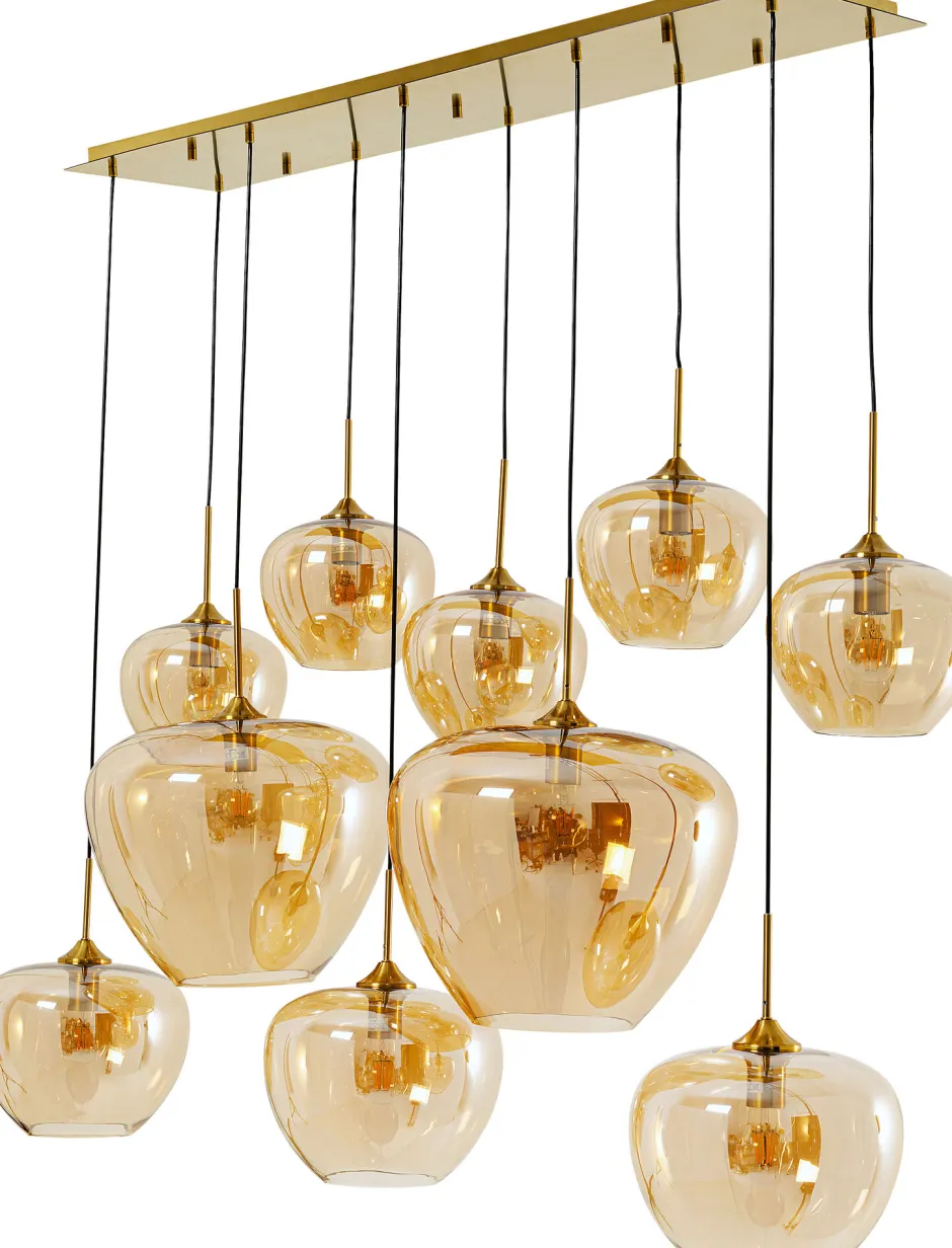 Lampa Wisząca Do Salonu Klosze Bursztynowe Szklane 110x160 Cm*KARE Design Hot