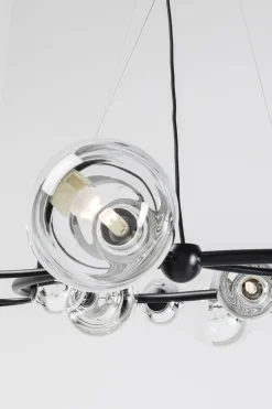 Lampa Wisząca Duża Z Lustrzanymi Szklanymi Kloszami 150x150 Cm*KARE Design New