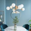 Lampa Wisząca Heavenly Ø98 Cm Złota - Klosze Białe*KARE Design Clearance