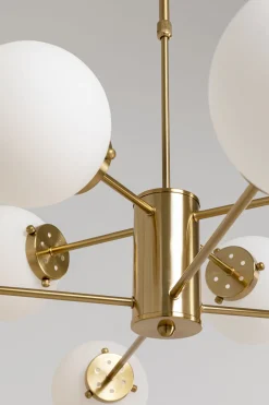 Lampa Wisząca Heavenly Ø98 Cm Złota - Klosze Białe*KARE Design Clearance