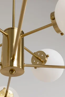 Lampa Wisząca Heavenly Ø98 Cm Złota - Klosze Białe*KARE Design Clearance