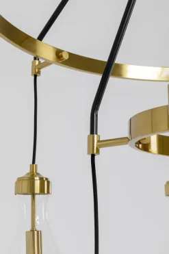 Lampa Wisząca Highlight 12L Ø97 Cm Czarno-złota - Klosze Transparentne*KARE Design