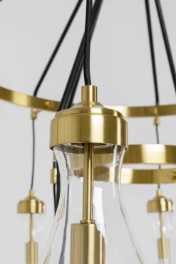 Lampa Wisząca Highlight 12L Ø97 Cm Czarno-złota - Klosze Transparentne*KARE Design