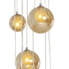 Lampa Wisząca Klosze Szklane Bursztynowe 12xG9 200 Cm*KARE Design New