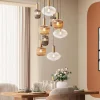 Lampa Wisząca Klosze Szklane Oprawki Złote Ø80 Cm*KARE Design