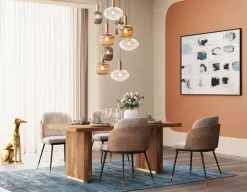 Lampa Wisząca Klosze Szklane Oprawki Złote Ø80 Cm*KARE Design