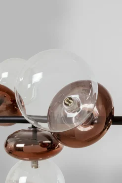 Lampa Wisząca Klosze Szklane Transparentne I Miedziane 115 Cm*KARE Design Discount