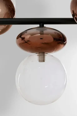 Lampa Wisząca Klosze Szklane Transparentne I Miedziane 115 Cm*KARE Design Discount