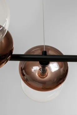 Lampa Wisząca Klosze Szklane Transparentne I Miedziane 115 Cm*KARE Design Discount
