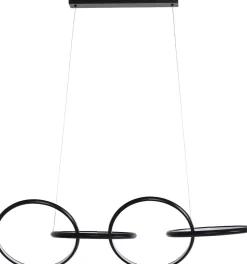 Lampa Wisząca LED Czarne Okręgi Aluminium 105 Cm*KARE Design Outlet