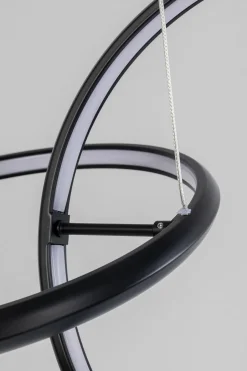 Lampa Wisząca LED Czarne Okręgi Aluminium 105 Cm*KARE Design Outlet