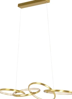 Lampa Wisząca LED Złote Okręgi Aluminium 105 Cm*KARE Design Online