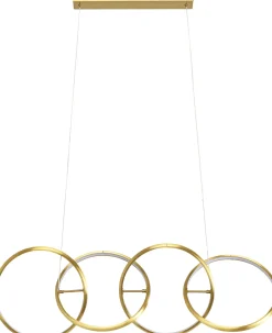Lampa Wisząca LED Złote Okręgi Aluminium 105 Cm*KARE Design Online
