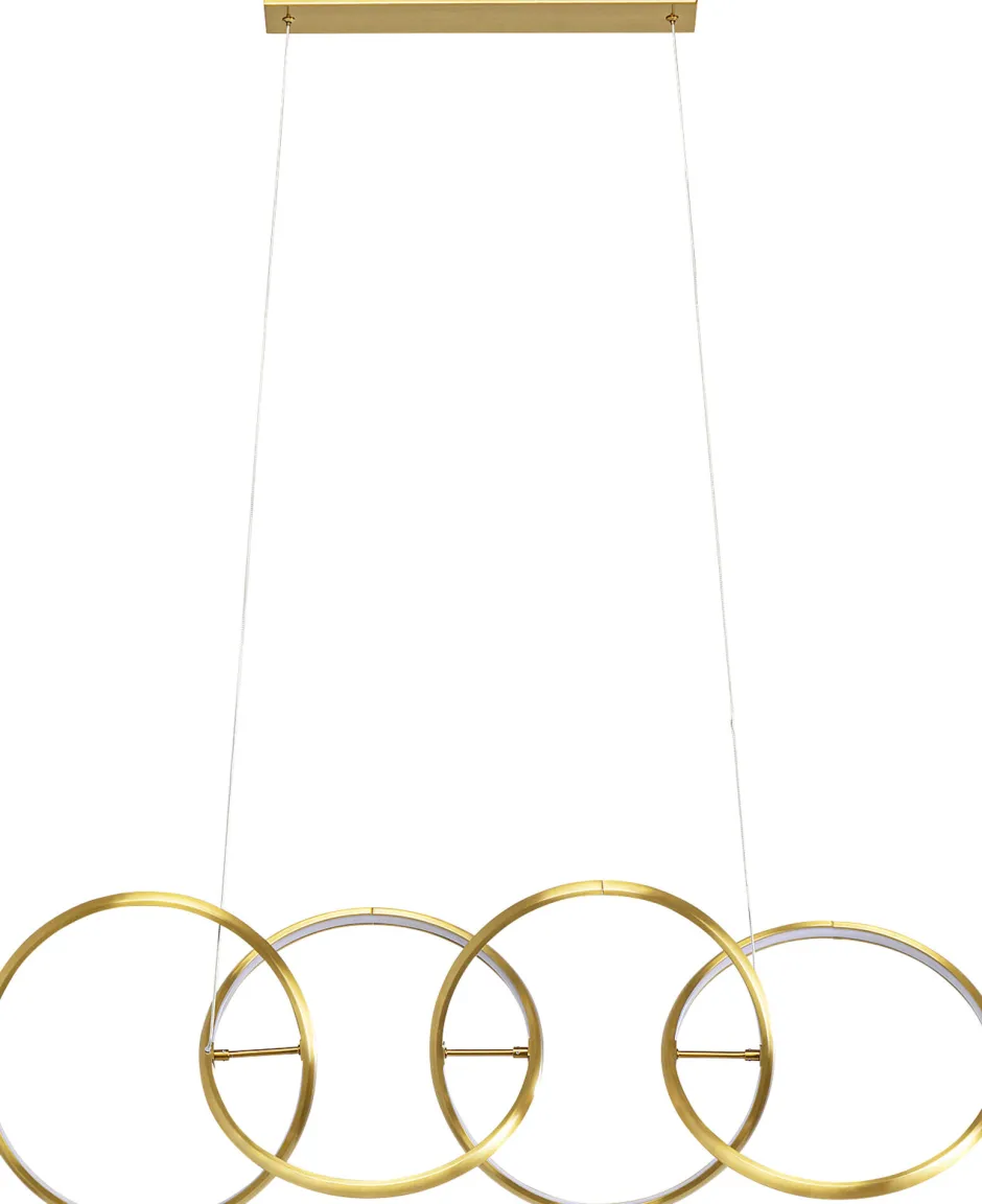 Lampa Wisząca LED Złote Okręgi Aluminium 105 Cm*KARE Design Online
