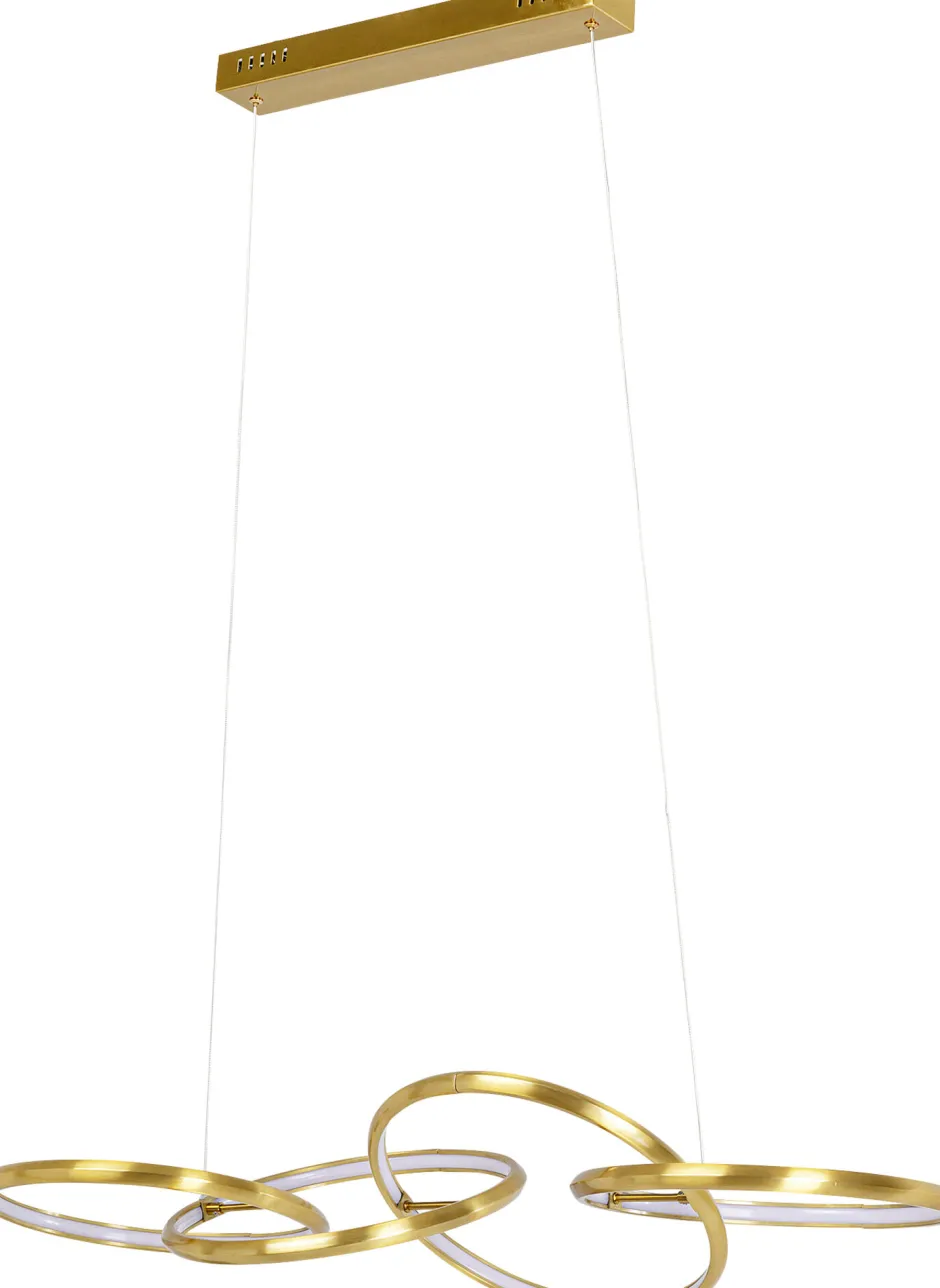 Lampa Wisząca LED Złote Okręgi Aluminium 105 Cm*KARE Design Online