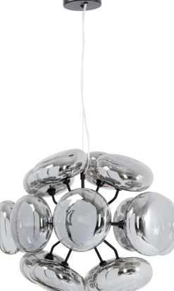 Lampa Wisząca Nowoczesna Klosze Szklane Przydymione Lustrzane 70x44 Cm*KARE Design