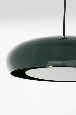 Lampa Wisząca Okrągła Ciemnozielona Stal Emaliowana Ø38 Cm*KARE Design