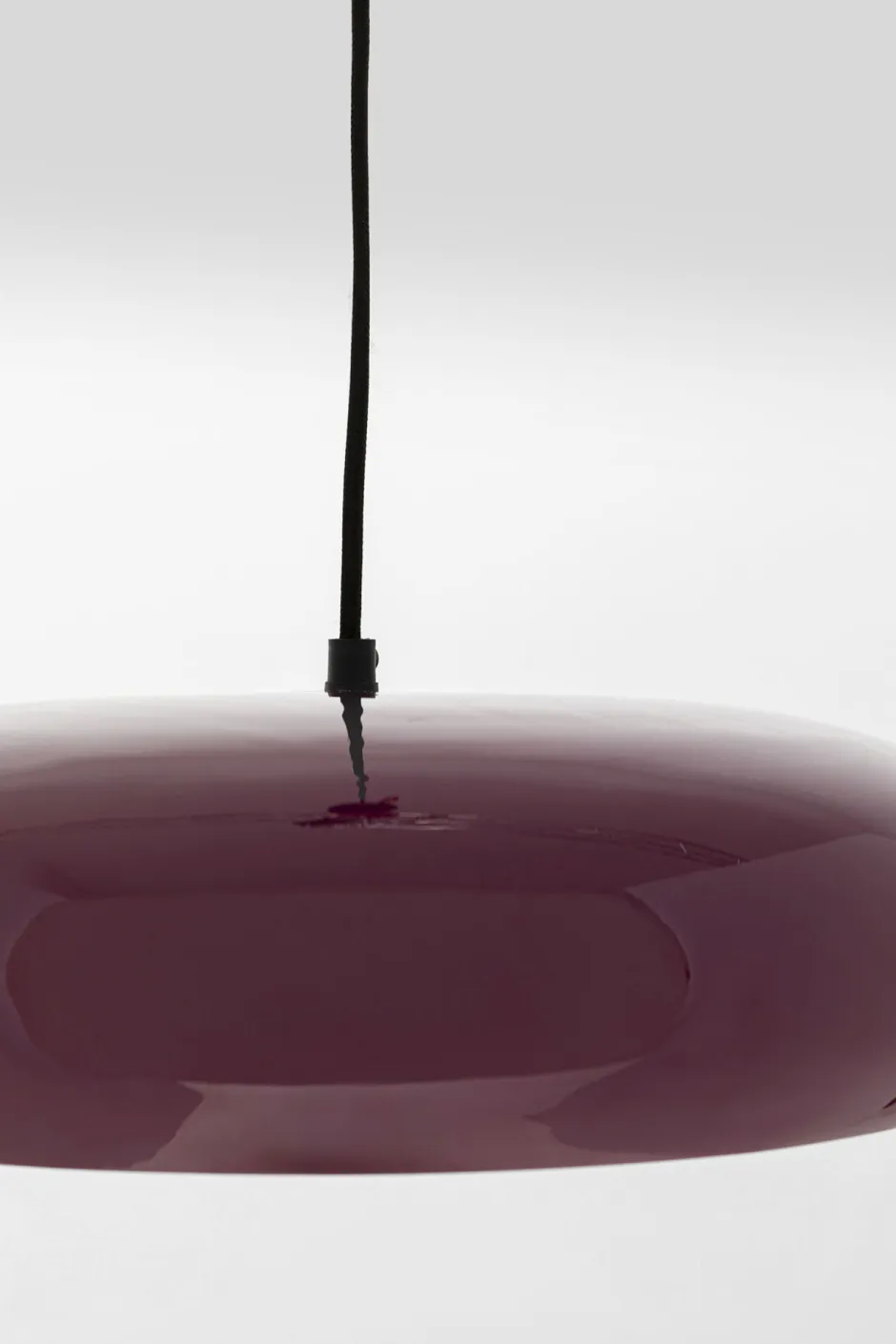 Lampa Wisząca Okrągła Fioletowa Stal Emaliowana Ø38 Cm*KARE Design Online