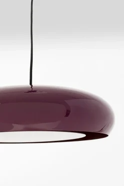 Lampa Wisząca Okrągła Fioletowa Stal Emaliowana Ø38 Cm*KARE Design Online