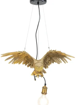 Lampa Wisząca Owl 57x28 Cm Złota*KARE Design Hot