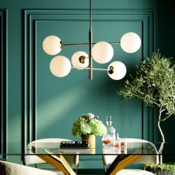 Lampa Wisząca Planets 105x95 Cm Biało-złota*KARE Design Outlet