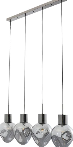 Lampa Wisząca Przydymiona 4L Stal I Szkło 110 Cm*KARE Design Sale