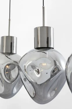 Lampa Wisząca Przydymiona 4L Stal I Szkło 110 Cm*KARE Design Sale