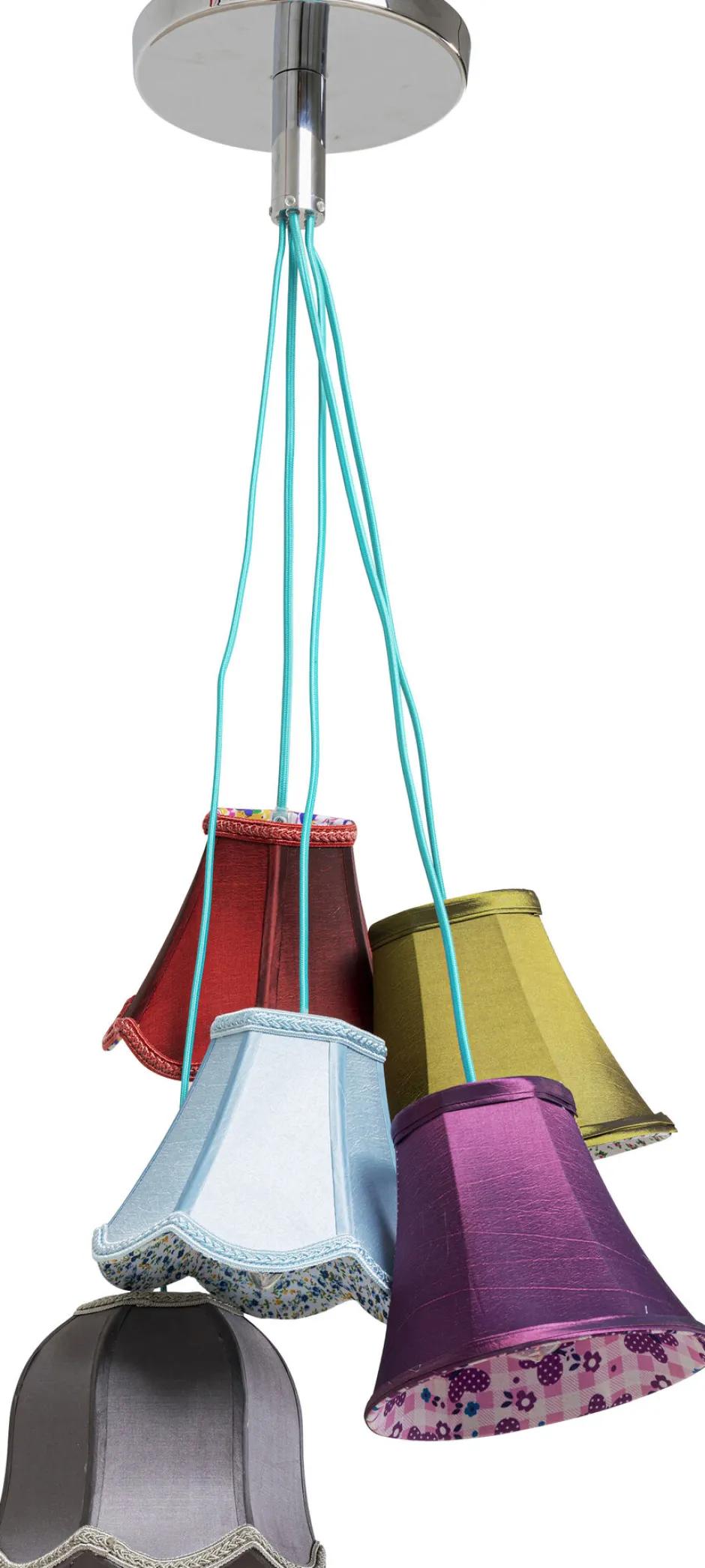 Lampa Wisząca Saloon Flowers 5L 45x110 Cm Kolorowa*KARE Design Sale