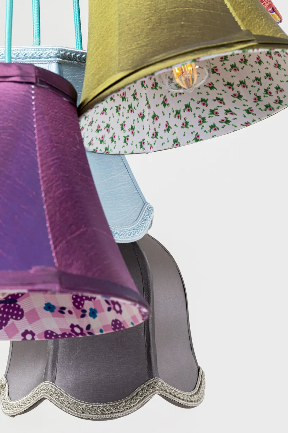 Lampa Wisząca Saloon Flowers 5L 45x110 Cm Kolorowa*KARE Design Sale
