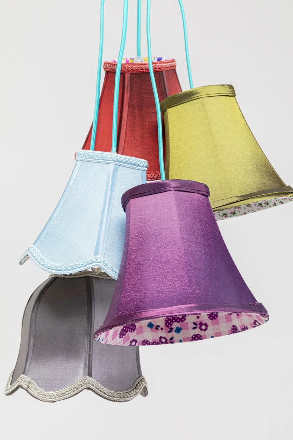 Lampa Wisząca Saloon Flowers 5L 45x110 Cm Kolorowa*KARE Design Sale